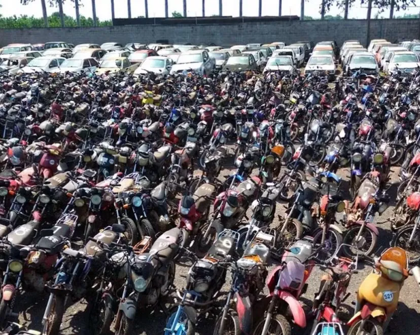 Cerca de 500 veículos vão a leilão em Guaraí, Tocantins — Foto: Divulgação/Detran TO